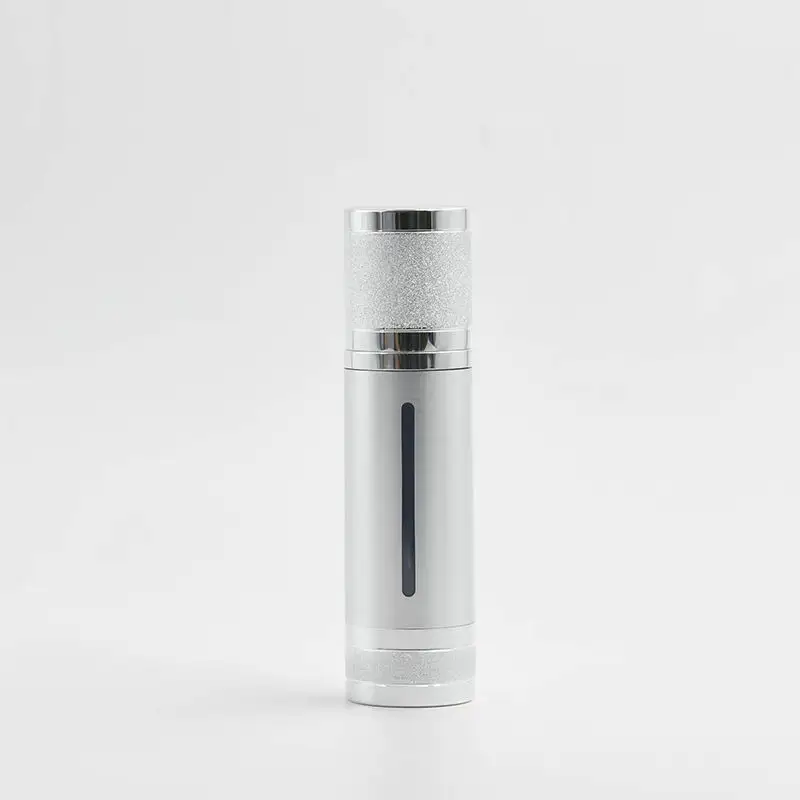 Großhandel silberne luftlose Pumpflasche 15/30/50/80/100/120 ml Kunststoff-Vakuum-Luftlose Flasche für Serum-Lotion
