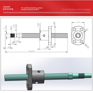 Tốc độ cao hướng dẫn tuyến tính chuyển động bóng vít Nut nhỏ dẫn thép vít - Product Image 3