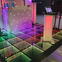 Panneau LED circulaire 3D portable certifié CE, 10x10m, couleurs mélangées, pour décoration de mariage - Vente chaude