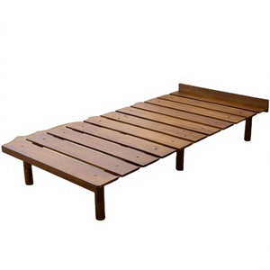 Wholesale Modern Minimalist Solid Wood <b>Platform</b> <b>Bed</b> <b>Frame</b> Slatted Low Profile Daybed for Bedroom Furniture - Product Image 3