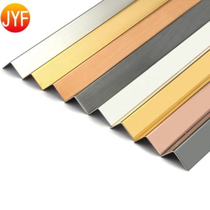 Profil de <span class=keywords><strong>carrelage</strong></span> en forme de L en céramique et acier inoxydable EL198, design personnalisé, 201, pour plinthes murales décoratives - Product Image 2