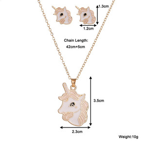Trendz Mode Filles Enfants Bijoux Alliage Licorne Ensemble De Bijoux - Product Image 2
