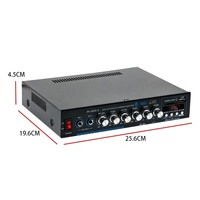 Sıcak PA-600A-S Metal 4.1 kanal 220V Hifi Video Subwoofer ev aksesuarları akıllı ev ev için ses amplifikatörü ses