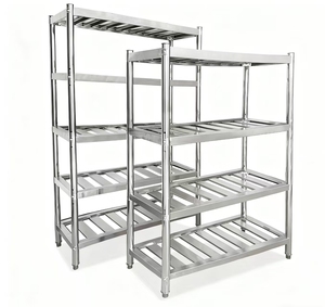 Thương mại Nhà Bếp tường di động Kệ Kệ tùy chỉnh hai mặt thép không gỉ Heavy Duty gia vị giá - Product Image 1