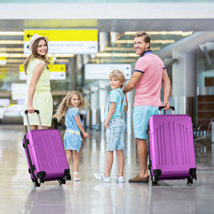 Db <b>Luggage</b> Set Of 3 ABS Hardside Trolley With TSA Lock Lightweight Travel Case Modern Style Polyester Lining - Product Image 6