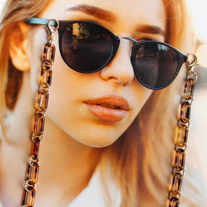 Multicolor Trendy design acrilico plastica <span class=keywords><strong>porta</strong></span> mascheratura cinturino per <span class=keywords><strong>occhiali</strong></span> catena per collana di <span class=keywords><strong>occhiali</strong></span> da sole per <span class=keywords><strong>occhiali</strong></span> - Product Image 3