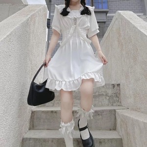 Velvet Sweat-Absorbing Knee Socks Black Bow Knot Women's Long Cotton JK Style Autumn Winter Wear - Product Image 3
