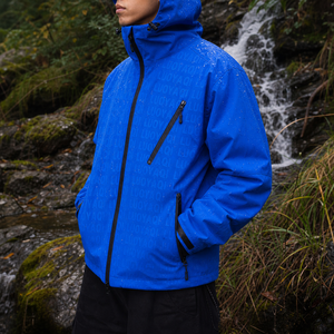 Chaqueta Impermeable Techwear Personalizada para <span class=keywords><strong>Hombre</strong></span>, con Capucha, Cierre de Cremallera, Bolsillos Funcionales, Cortavientos, Ajuste Holgado - Product Image 5