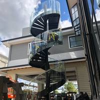 Escalier en colimaçon moderne en acier inoxydable pour extérieur, idéal pour hôtels et villas – Offre spéciale