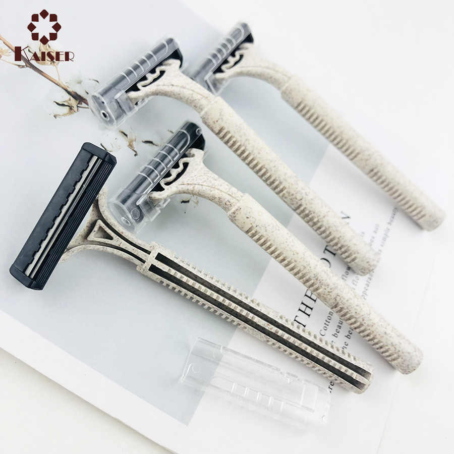 Biodegradable Eco Friendly Razor Disposable Two-layer Blade razor