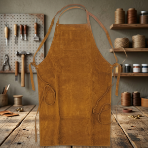 Delantal de cuero con bolsillos, duradero para uso diario en la cocina - Product Image 4