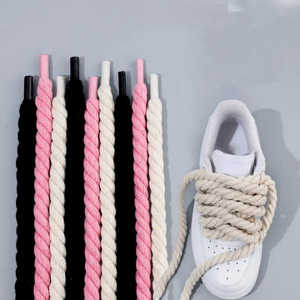 <span class=keywords><strong>AF1</strong></span> 10mm zapatos gruesos cuerda <span class=keywords><strong>cordones</strong></span> poliéster algodón trenzado cuerda para <span class=keywords><strong>cordones</strong></span> de zapatos redondos - Product Image 1