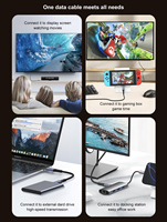 Câble USB4.0 Type-C vers C LDNIO TC11C 240W PD 40 Gbps Vidéo 8K avec puce E-Marker, câble tressé, nouveau design, prix usine, CE ROHS