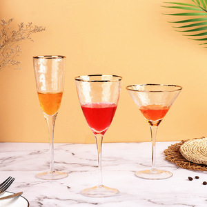 Verres à vin japonais style martelés, 1 pièce, pour <span class=keywords><strong>Cocktail</strong></span>, verres à vin rouge, à Champagne, vente en gros - Product Image 2