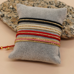 Go2boho Bohème Coloré <span class=keywords><strong>Loom</strong></span> Perle Bracelet Pour Femmes À La Main Perlé Amitié <span class=keywords><strong>D</strong></span>'été Fille Wrap <span class=keywords><strong>Mode</strong></span> Bijoux Bracelets - Product Image 2