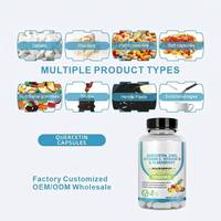 HDK OEM ODM Quercétine Zinc Sureau Vitamines C et D Capsules 1000mg Antioxydant Soutien Immunitaire Végétalien