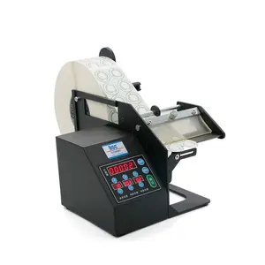 Dispensador de etiquetas adesivas BSC 120mm com contador automático de rolo de adesivos para projetos de papel aplicador de desenho por embalagem rebobinada