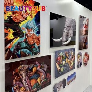 HDメタルプリント接続Beautysub昇華アルミニウムプリント光沢ホワイトフォトパネル昇華メタルプリントカスタマイズ - Product Image 3
