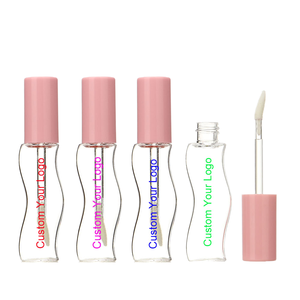 <strong>P</strong>-LAN Newest 18ml Plastic Empty Lip Gloss Container Custom Logo Pink Lip Gloss <strong>Tubes</strong> with Wand for Cosmetics Wholesale - Product Image 1