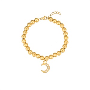 Dainty Cute Jewelry Beaded Chain <b>Bracelet</b> Zircon <b>Shell</b> Charm Moon Bear <b>Bracelet</b> - Product Image 4