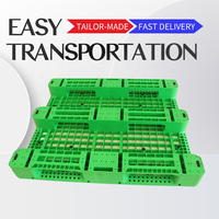Palette en plastique HDPE hygiénique, durable, empilable, antidérapante, lavable, pour l'industrie alimentaire USDA, stockage à froid, vente en gros, export