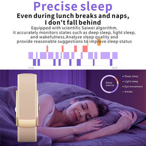 Nouveau bracelet intelligent QX Air 2026 sans écran, moniteur de fitness, fréquence cardiaque, oxygène sanguin, pression artérielle, suivi du sommeil, bracelet connecté sportif - Product Image 3