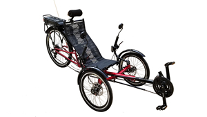 รถสามล้อแบบนอนปั่นสำหรับคนโสด รุ่น Reverse Single People Tadpole Recumbent Trike สำหรับขาย M-009E Recumbent Tricycle M-009E M-009E M-009E M-009E R - Product Image 2
