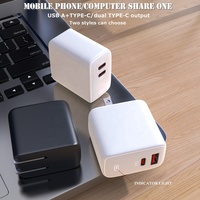 Chargeur mural rapide NULIKE C+A haute puissance, charge rapide PD 45W, chargeur Gan Type-C avec adaptateur OVP pour ordinateur portable