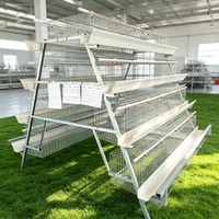 Promotion de Septembre : Cage à poules pondeuses entièrement automatique de type A, capacité 96-160 oiseaux, usine avec 20 ans d'expérience, nouveau magasin Alibaba