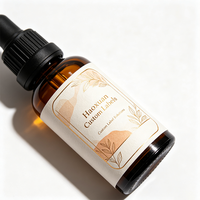 Étiquettes personnalisées Haoxuan pour flacons d'huile de beauté, autocollants en papier d'art gaufré à l'or pour emballages cosmétiques haut de gamme