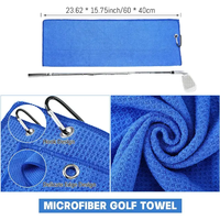 Kit de nettoyage de golf personnalisé OEM de 5 pièces comprenant une serviette de golf, une brosse, un affûteur de rainures de club, un outil de réparation de divot, un ensemble d'accessoires de golf