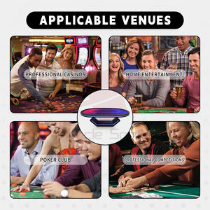 MGpta004 Table de <span class=keywords><strong>poker</strong></span> Texas Hold'em professionnelle de luxe moderne avec éclairage LED intégré, table de jeu de <span class=keywords><strong>casino</strong></span>, table de <span class=keywords><strong>poker</strong></span> de tournoi, tapis de <span class=keywords><strong>poker</strong></span> de taille compétition - Product Image 5