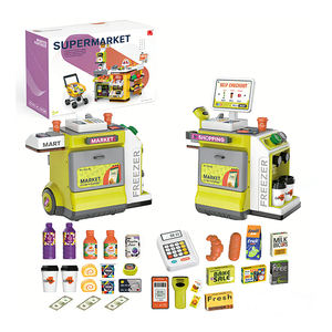 Juego de Juguetes Educativos de Supermercado, Caja Registradora, Escáner, Carrito de Compras, Juego de Imitación para Niños - Product Image 2