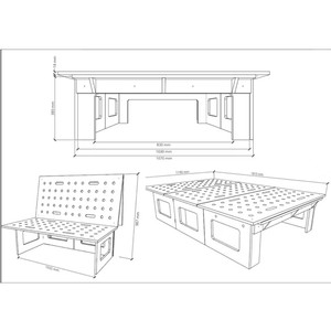 <span class=keywords><strong>Cama</strong></span> Plegable Moderna de Madera Maciza para Autocaravana con Almacenamiento Ecológico - Nuevo Diseño 2025 - Product Image 5