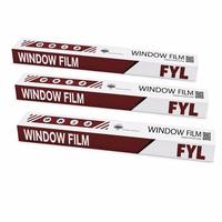 Film de fenêtre en céramique nano FYL 1PLY, film teinté pour fenêtre, IRR8-10% UV63-99%, anti-rayures, film solaire pour fenêtre de voiture, film de confidentialité, rouleau de 1,52 m, OEM