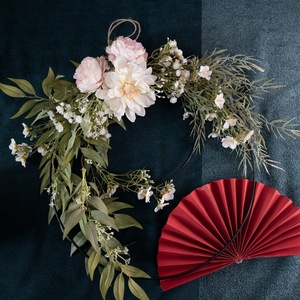 Mur de fleurs artificielles Romola CF01065, décoration de mariage et de maison, arrangement floral - Product Image 1