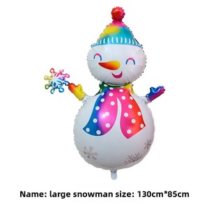 <span class=keywords><strong>Ballon</strong></span> de Noël en forme de dessin animé <span class=keywords><strong>Ballon</strong></span> en aluminium du père Noël pour décorations de fête de réveillon de Noël Fournitures de joyeux Noël - Product Image 5