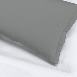 Gipetex Marque Italienne Literie Confort Toutes Saisons 100% Coton Percale Gris Tailles sur Mesure Drap Taie d'Oreiller Housse de Couette - Product Image 5