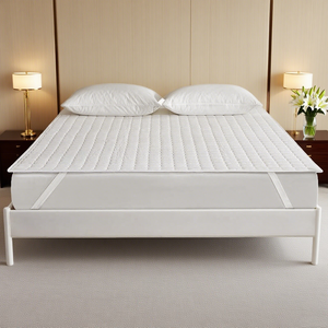 Coprimaterasso impermeabile trapuntato copri <span class=keywords><strong>letto</strong></span> copri materasso per <span class=keywords><strong>adulti</strong></span> a prova di acqua spessa in tinta unita in tessuto spazzolato - Product Image 1