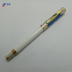 2023 <span class=keywords><strong>penna</strong></span> <span class=keywords><strong>a</strong></span> rullo in metallo di lusso personalizzata nuovo Design <span class=keywords><strong>smalto</strong></span> dipinto di colore inchiostro blu - Product Image 6