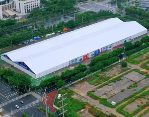 Carpa de Fiesta Blanca con Estructura de Aluminio y Tela de PVC <span class=keywords><strong>para</strong></span> 500 Personas, con Refuerzo Recto, <span class=keywords><strong>para</strong></span> <span class=keywords><strong>Eventos</strong></span> al Aire Libre - Product Image 4