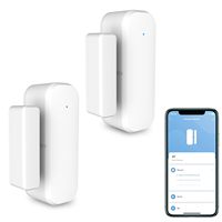 Sensor de puerta y ventana inteligente WiFi Tuya Alexa Google conectividad 4G Control de voz alerta sonido aplicación Notificaciones para Home Hotel