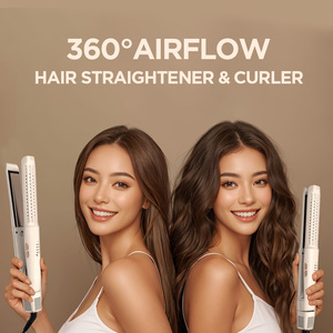 Lisseur et <span class=keywords><strong>fer</strong></span> à <span class=keywords><strong>boucler</strong></span> 2-en-1 en céramique à flux d'air froid CE ROHS UKCA OEM ODM avec écran LED pour salon de coiffure - Product Image 3
