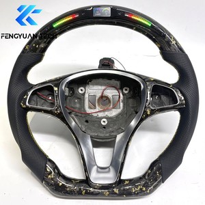 Volante de Fibra de Carbono para <span class=keywords><strong>Mercedes</strong></span> <span class=keywords><strong>Benz</strong></span> W205 C43 Amg C300 Cla W176 W177 W222 W211 W207 W166 W204 W214 W246 W213 W460 C43 - Product Image 6
