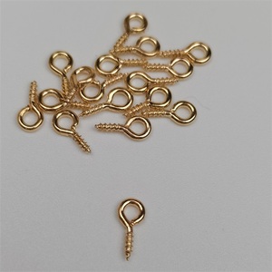 Mini alfileres de ojo, joyería pequeña, tornillo para cuentas semiperforadas, clavijas - Product Image 5