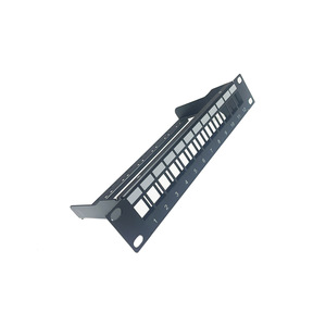 Panneau de brassage modulaire vierge 10 pouces à 12 ports, <span class=keywords><strong>compatible</strong></span> avec les modules <span class=keywords><strong>RJ11</strong></span> et <span class=keywords><strong>RJ45</strong></span> - Product Image 3