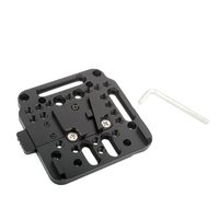 Plaque de batterie V-Mount OEM en gros pour caméras, adaptateur V-Lock à dégagement rapide en alliage d'aluminium avec trous filetés pour rigs de caméra
