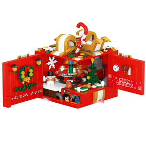 <span class=keywords><strong>LOZ</strong></span> 1937 serie navideña bloques de construcción de micropartículas juguetes MOC ladrillos para niños rompecabezas juguetes decoraciones de escritorio - Product Image 1