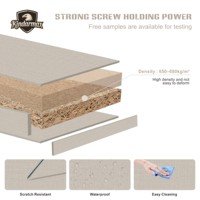 Panneau décoratif en MDF mélaminé haute qualité, toucher doux, texture lin, ignifuge et résistant à l'humidité, pour cuisines et salles de bain haut de gamme