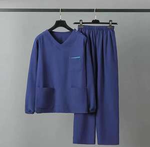 Tenues chirurgicales unisexe à manches courtes/longues, haute élasticité, séchage rapide, en tissu polyester Dobby, modèle ODM SG-801 - Product Image 6